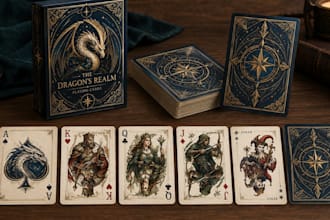 design custom playing cards, card boxes and card game packaging