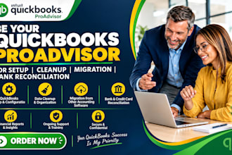 be your quickbooks proadvisor for setup cleanup migration bank reconciliation