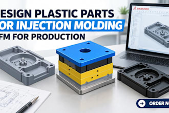 design plastic parts for injection molding dfm for production in solidworks