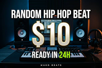 produce 1 hip hop beat fast