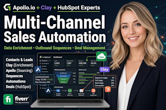 setup apollo io crm, sales workflow, pipeline and apollo automation management