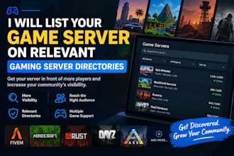 game server listing server listing game server server submission gaming server