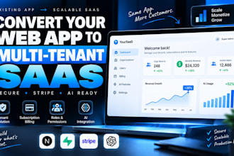 convert webapp to secure multi tenant saas supabase rls with stripe ai next js
