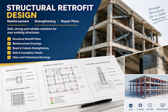 design structural retrofit, reinforcement and strengthening plans