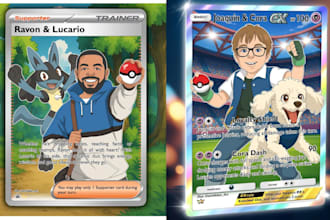 create custom pokemon trainer pokemon card art tcg pokemon and fakemon