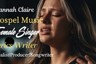 sing powerful gospel and worship vocals for your song
