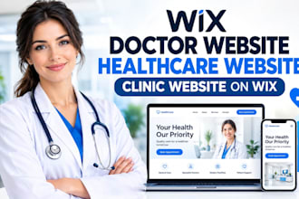 design wix doctor website healthcare website design clinic website on wix