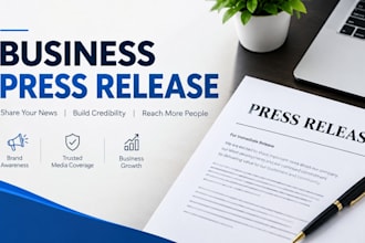 do business press release writing for startups brands launches media coverage