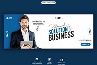 create a professional social media banner and channel art