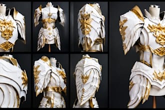 create custom anime and video game cosplay armor, characters and props
