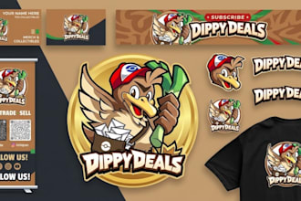 make custom pokemon mascot logo  for tcg, streamer, gaming and t shirt