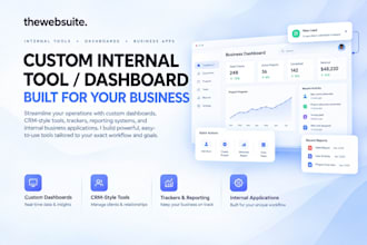 build a custom internal dashboard or business tool