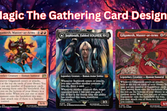 create custom mtg card, card game design, edh commander card box, playing card