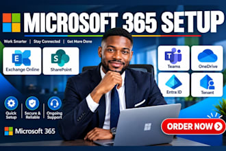 setup microsoft 365 exchange online sharepoint teams onedrive entra id tenant