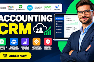 setup accounting odoo zoho books quickbooks xero netsuite sage intacct wave CRM