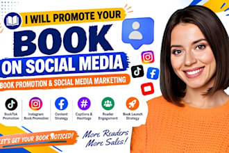 be your author social media manager, booktok marketing, book promotion campaign