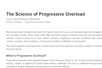 write clear informative educational articles