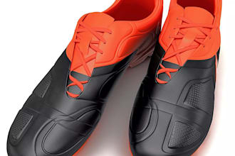3d football cleats, soccer boots and sports footwear 3d shoe 3d shoe design