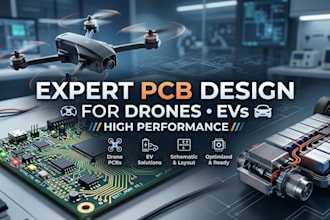 design pcb layout for drones, evs, medical and smart electronics