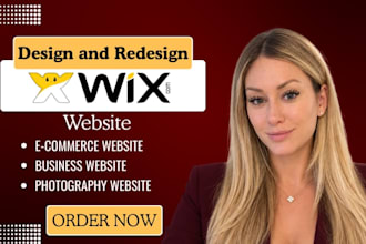 redesign luxury wix website landing page wix online store