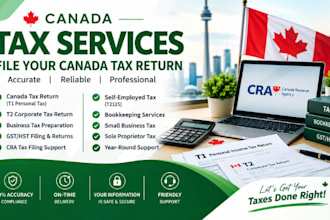 file canada tax return, t1 t2 corporate tax, business tax, gst hst, bookkeeping