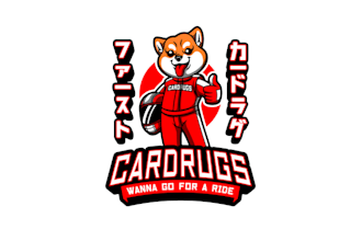 design mascot car drugs logo