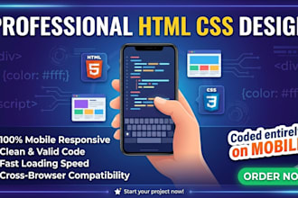 design a modern responsive HTML CSS website