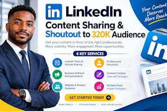 market your linkedin content and business to a 320k audience