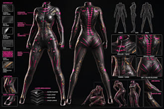 create 3d cosplay costumes, 3d armor, helmets, masks and 3d print files