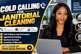 handle cold calling and customer service for your cleaning company