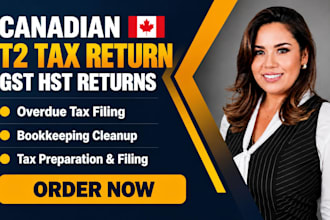 file canadian t2, gst hst returns, overdue tax filing and bookkeeping