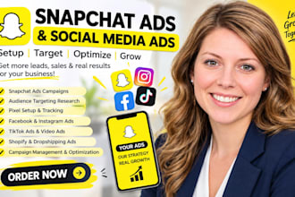run and manage snapchat ads campaign, snapchat advertising, snapchat promotion