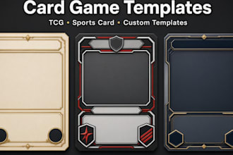 design custom tcg card trading card and unique game card