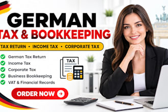 do german tax return, income tax, german corporate tax, bookkeeping for business