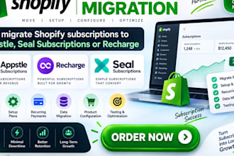 migrate shopify subscriptions to appstle, seal subscriptions, recharge