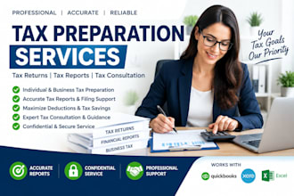 prepare tax returns, tax reports, and provide tax consultation services