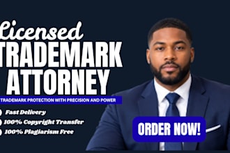 be your US licensed trademark attorney for uspto filing