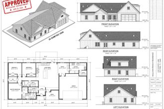 design adu accessory dwelling unit, tiny house, architect permit drawing autocad