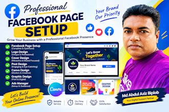 create professional facebook business page setup