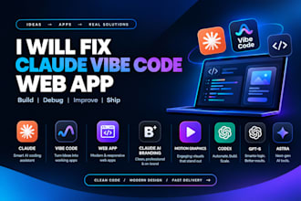 fix claude vibe code web app claude ai branding motion graphics codex gpt6 astra
