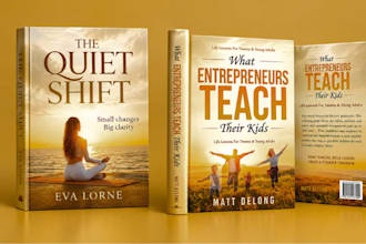 do self help book cover personal development and business book design for KDP