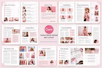 design editable canva ebook, workbook, PDF lead magnet, canva workbook, ebook