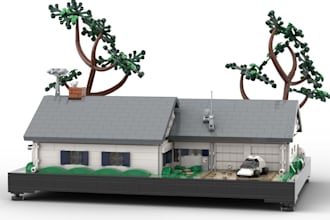 design a lego recreation of a real life location or building