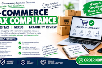 handle ecommerce tax compliance, sales tax, nexus, taxability review