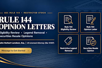 conduct a rule 144 eligibility review for restricted shares