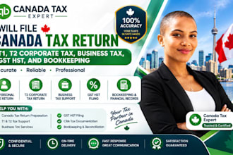 file canada tax return, t1 t2 corporate tax, business tax, gst hst, bookkeeping