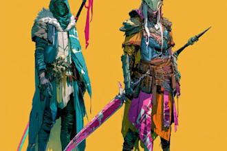 fantasy character and dnd character