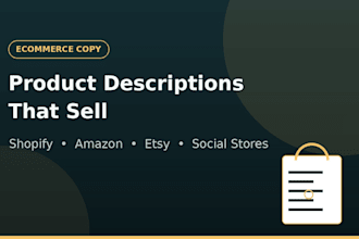 persuasive product descriptions for ecommerce stores