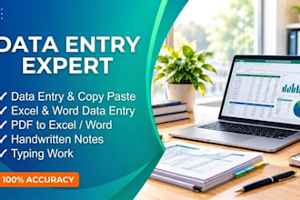 do data entry and copy typing