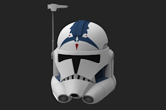create custom 3d helmet models for 3d printing and rendering 3d wearables